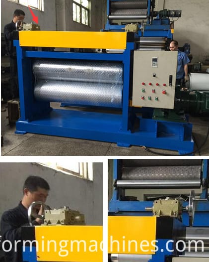embossing roll forming machine