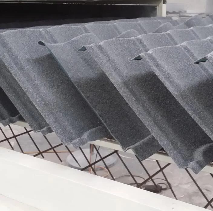 stone coated tile production line 3 Metro Roman Roof Tiles machine stone coated tile production line