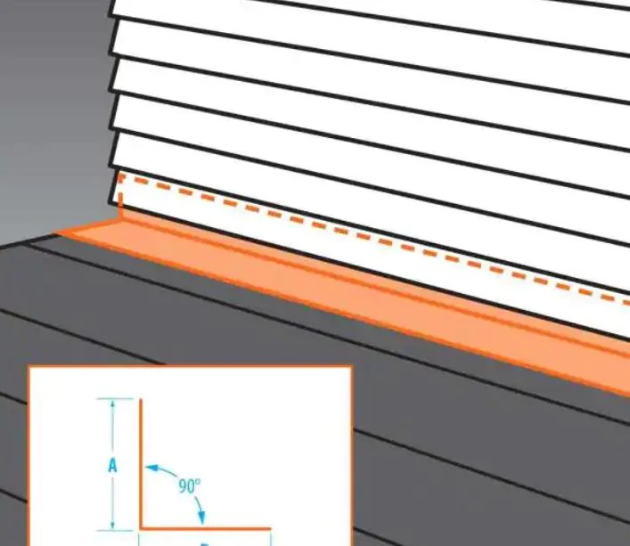 L shaped flashing