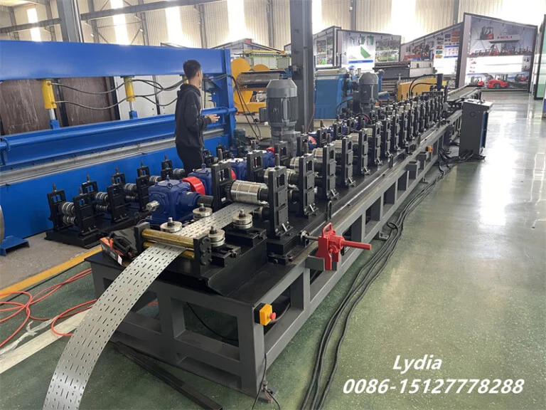 Teardrop Pallet Rack Upright Machine for Mexican Client 5 teardrop pallet rack upright machine for mexican c12 768x576 1786091024 s7NI