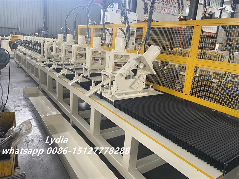 Zhongtuo Exterior Slotted Track Roll Forming Machine Fire-Rated Deflection Machine 6 Slotted deflection track roll forming machine for head-of-wall systems with integrated slot forming and flying cut-off