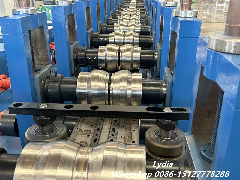Automatic Storage Rack Upright Roll Forming Machine for Supermarket & Warehouse Shelving 6 storage rack upright punching and roll forming machine