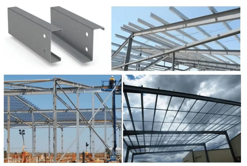 C and Z purlin roll forming machine for steel structure building