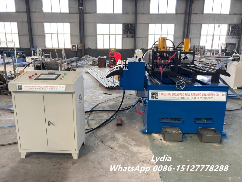 Zhongtuo Electric Cabinet Box Roll Forming Machine Fully Automatic Electrical Enclosure Production L 7 ZTRFM surface mount steel fire extinguisher cabinet roll forming machine