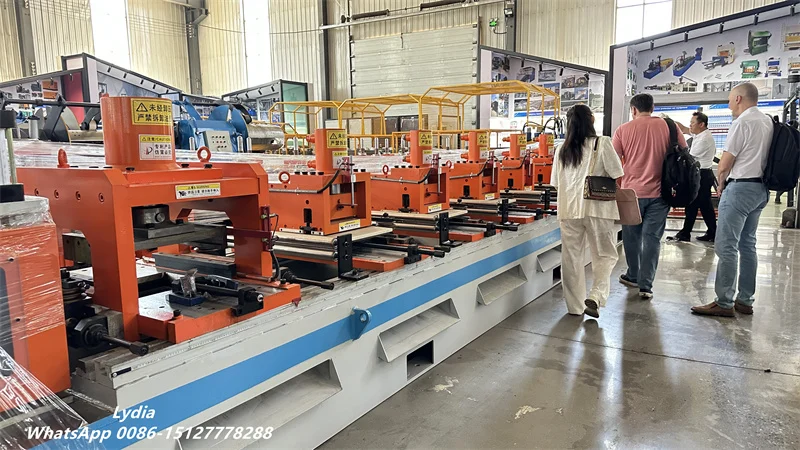Belarus customer inspecting Stud and Track Roll Forming Machine at ZTRFM factory
