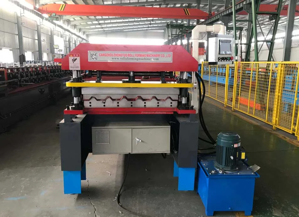 Anti-aging Trapezoidal (IBR) Roofing Sheet Roll Forming Machine 4 Alt