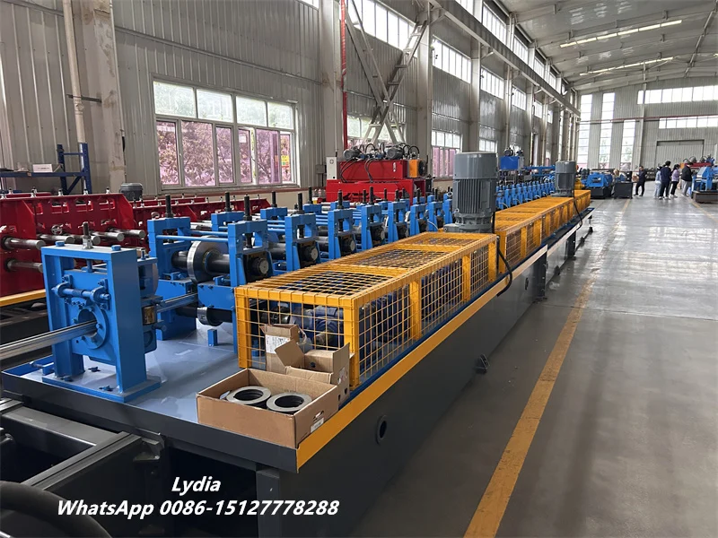 Solar Panel Mounting Bracket Roll Forming Machine PV Solar Racking Profile Production Line 8 PV solar mounting bracket roll forming machine with punching system