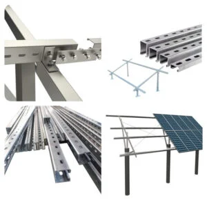 Solar Panel Mounting Bracket Roll Forming Machine PV Solar Racking Profile Production Line 2 Solar Panel Mounting Bracket Roll Forming Machine production line