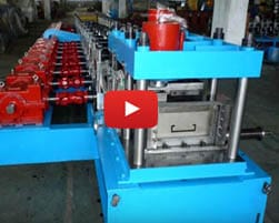 Australia C purlin roll forming machine, servo tracking cutting