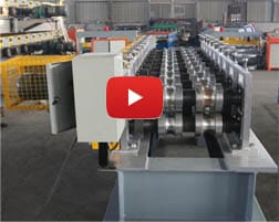 Stair railing roll forming machine