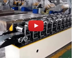 garage door roll forming machine hydraulic punching holes