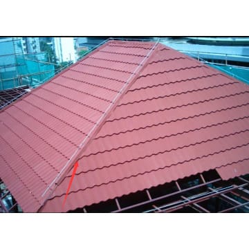 Metal stone ridge cap roofing tile making machine