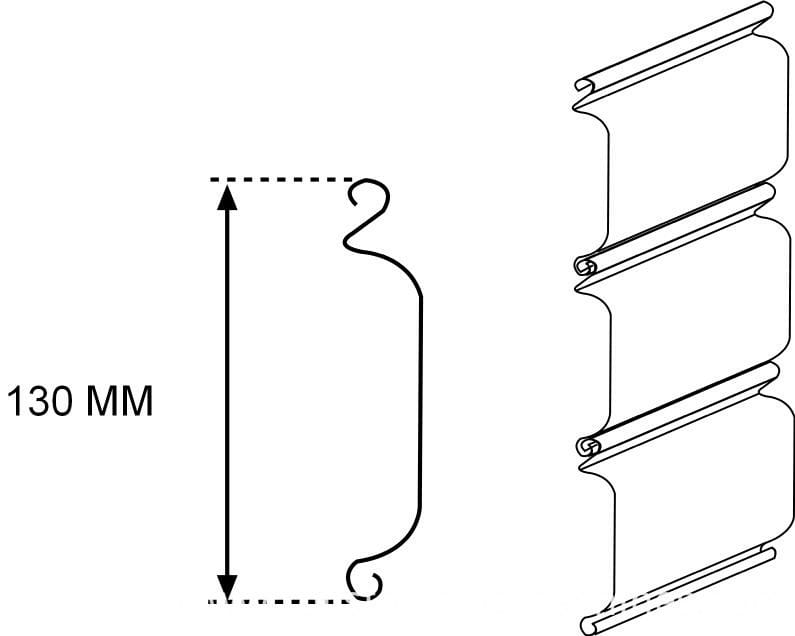 shutter door drawing profile 