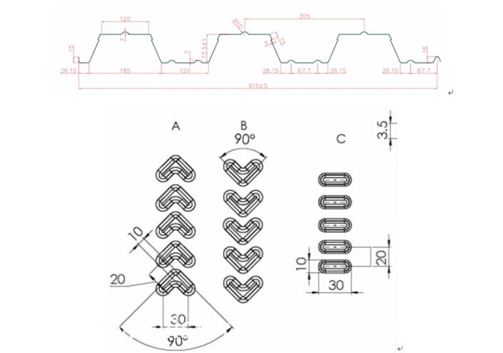 floor deck roll forming machine