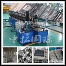 Metal suspended ceiling stud type track roller bearing machine