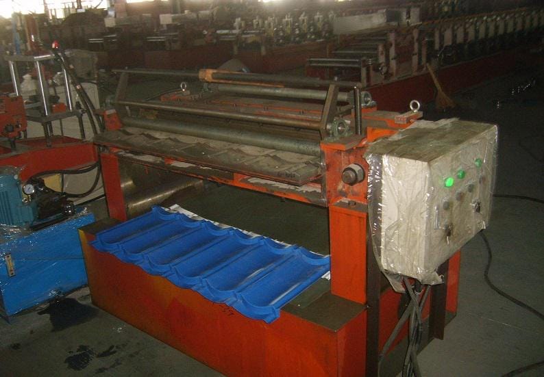 Lace Shearing Machine for Stone Coated Metal Roofing Product Line