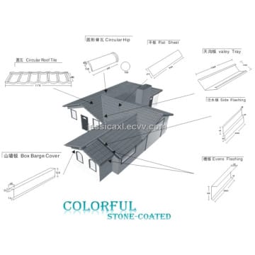 Villa used durable color roofing tile making machine