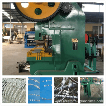 Double strands barbed wire mesh machine