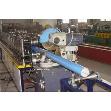 Rain gutter downpipe roll forming machine