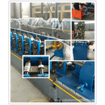 Storage shelf upright pillar roll forming machine