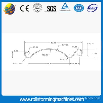 Automatic Hurricane Aluminum Roller Shutter Machine