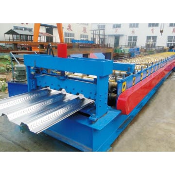 Floor Tile Decking Forming Machine With Galvanized Marerail