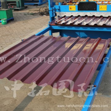 Steel metal trapezoid sheet roll forming machine