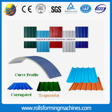 trapezoidal roofing sheet long span roll forming machine