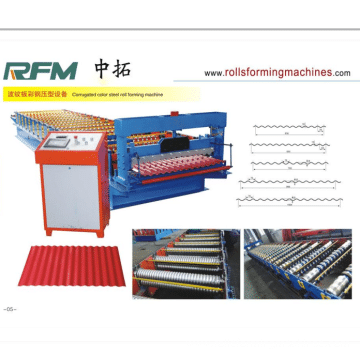 Roofing Sheet Glazed Tile and IBR Iron Sheet Roll Forming Making Machine,Cold Galvanizing Line