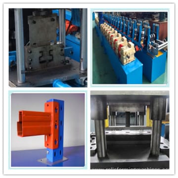 Storage shelf upright pillar making machine