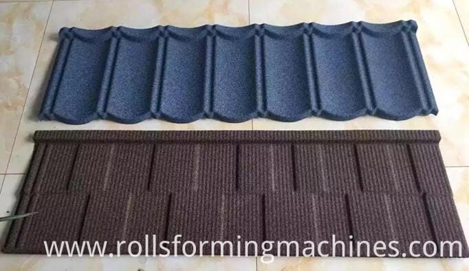 stone coated tile production line D3 Metro Roman Roof Tiles machine stone coated tile production line