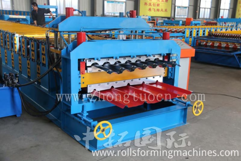 Double Layer for Glazed and Trapezoidal Roof Tile Machine 03