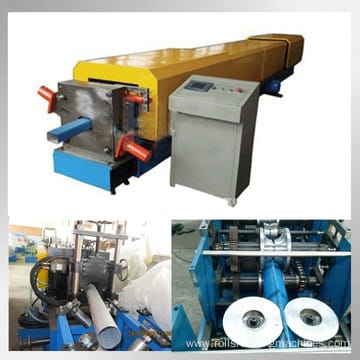 Steel gutter downpipe roll forming machine