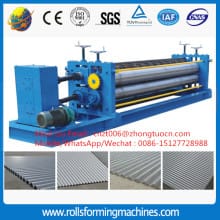 Horizontal round wave roll forming machine