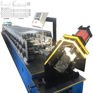 Light duty cable tray machine with cable extension