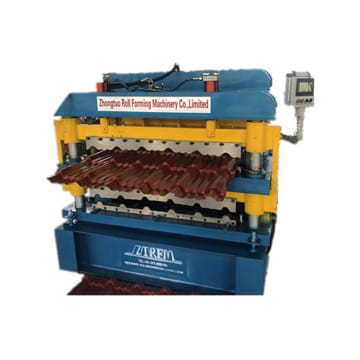 Double layer machine of glazed and IBR tile