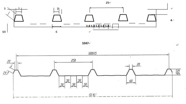 1000 roofing panel forming machine