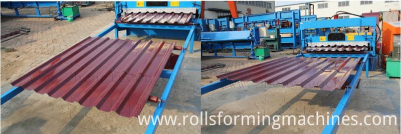 Double Layer for Glazed and Trapezoidal Roof Tile Machine