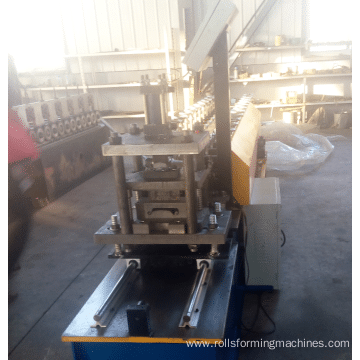 Steel roller shutter door frame roll forming machine