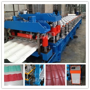 Step Roof Tile Roll Forming Machine