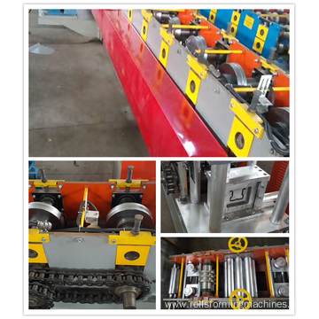 Storage shelf upright pillar roll forming machine