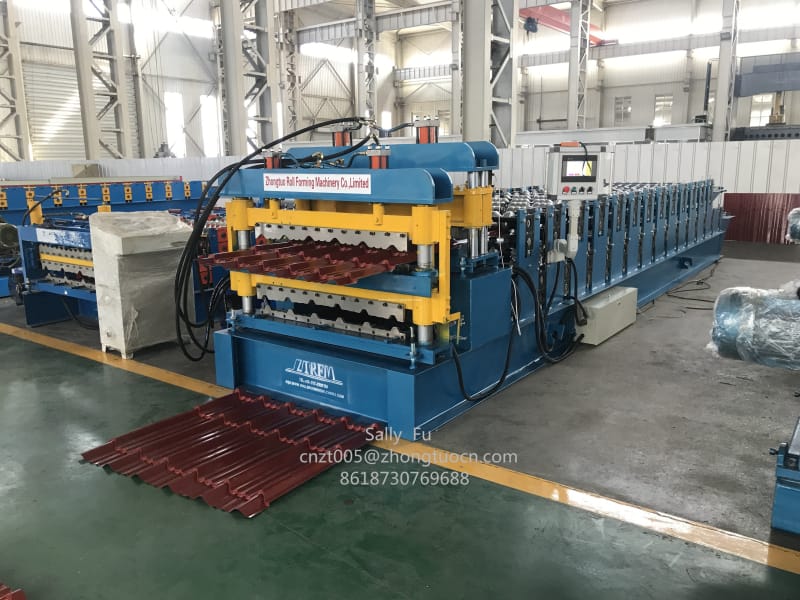 Double layer roofing sheet roll forming machine