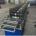 Roller shutter door frame forming machine