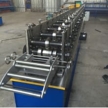 Roller shutter door frame forming machine