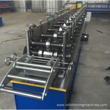 Rolling shutter side channel making machine