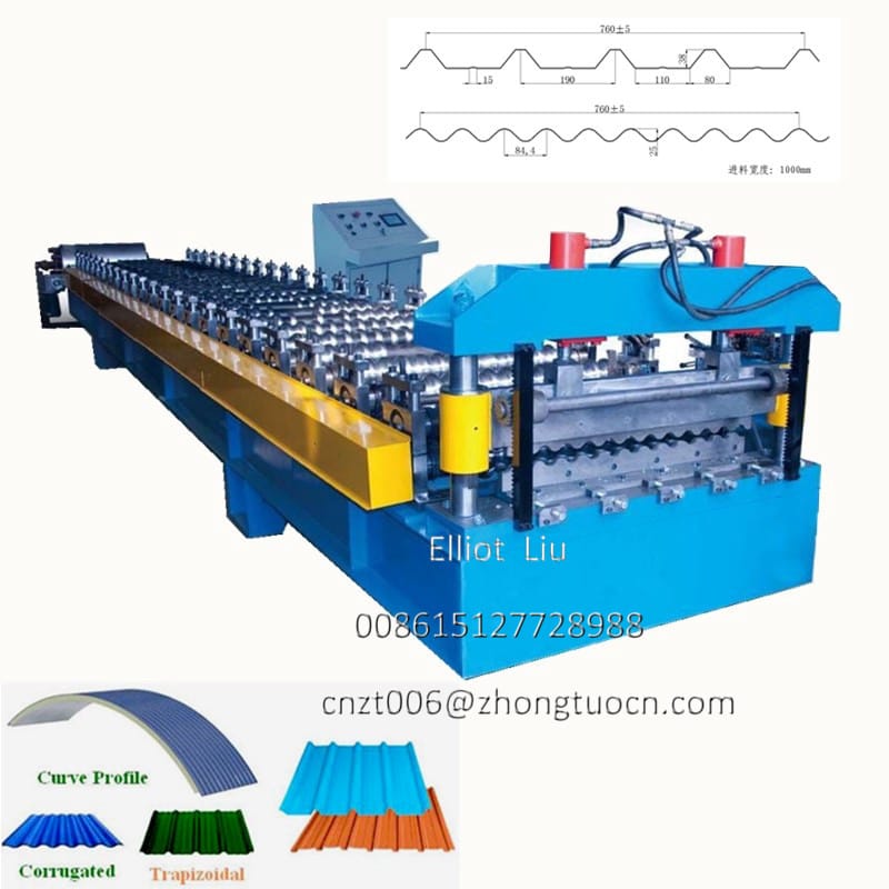 Corrugated Steel Panel Roll Forming Machine