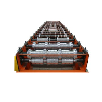 Electric appliance cabinet rail roll forming machine