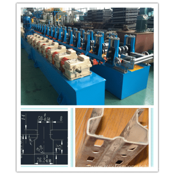 Storage rack upright shelf frame roll forming machine