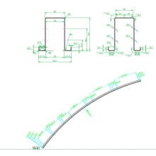 Geenhouse pillar/ small hat roll forming machine