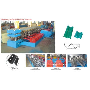 w guardrail profile roll forming machine